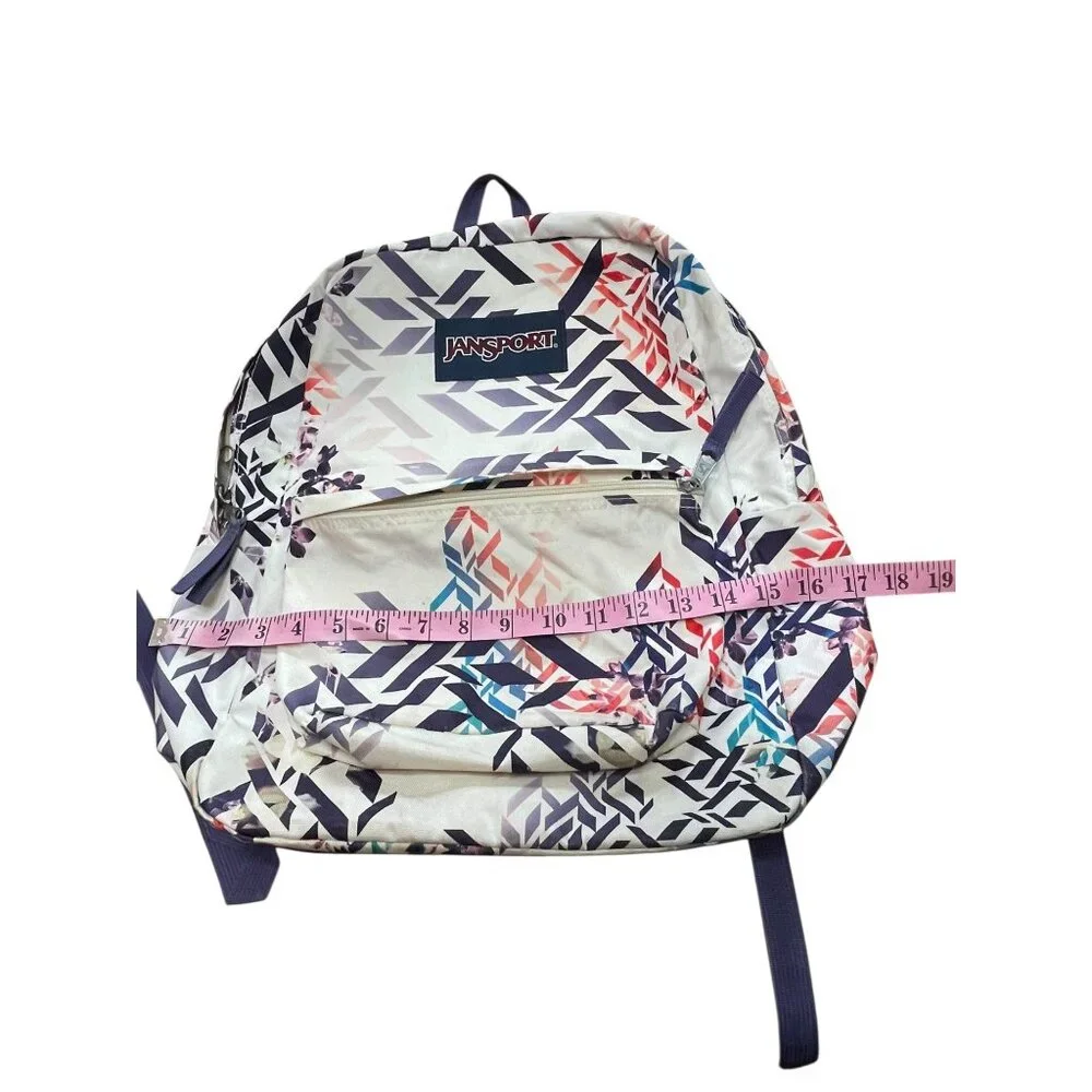 Jansport Superbreak Backpack Abstract Geometric Print Multicolor 42cm x 33cm x 2